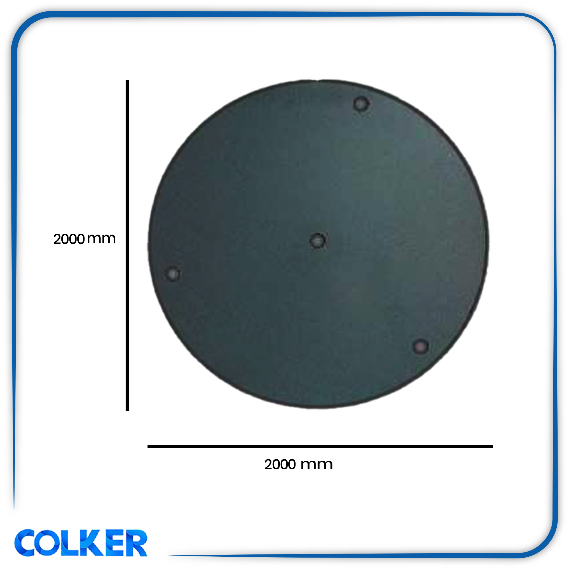 20 cm round rosette - black (colker.org)