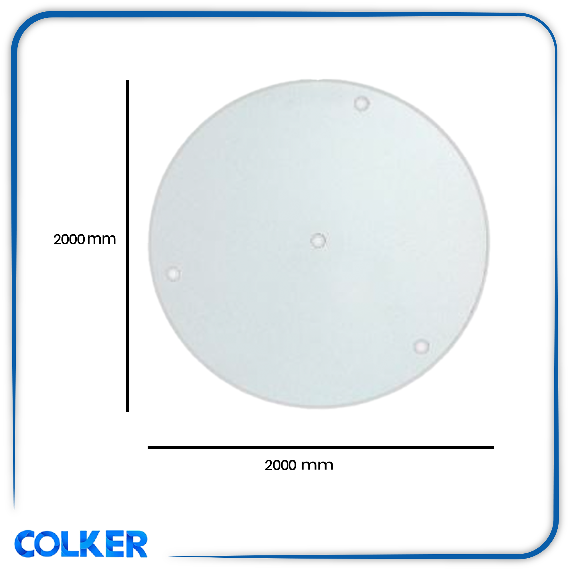 روزت گرد 20 سانتی‌متری - سفید