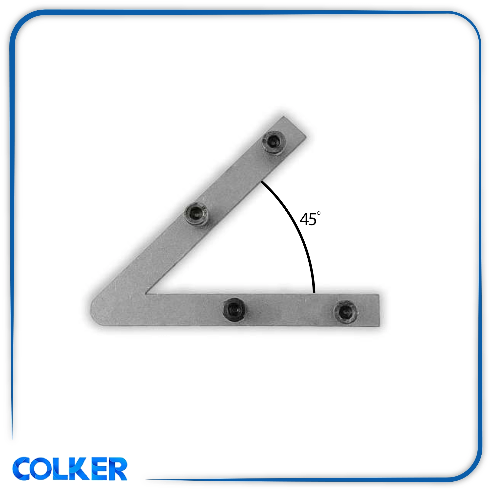45 degree light frame connector (colker.org) رابط اتصال قاب چراغ ال 45 درجه