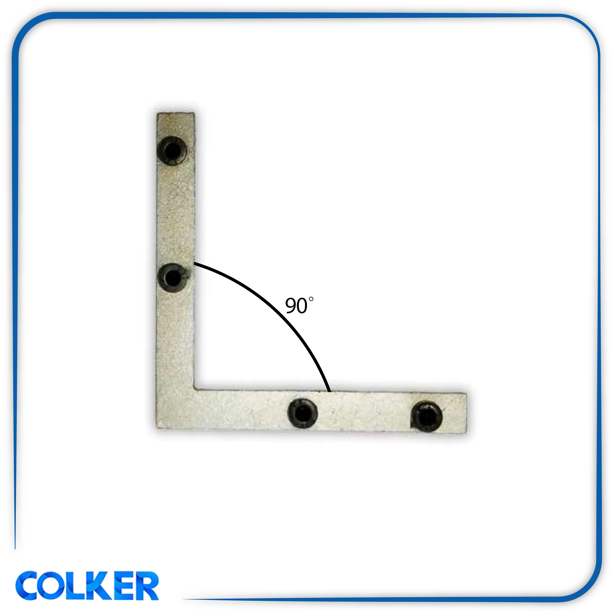 رابط اتصال قاب چراغ ال 90 درجه قلاویز شده