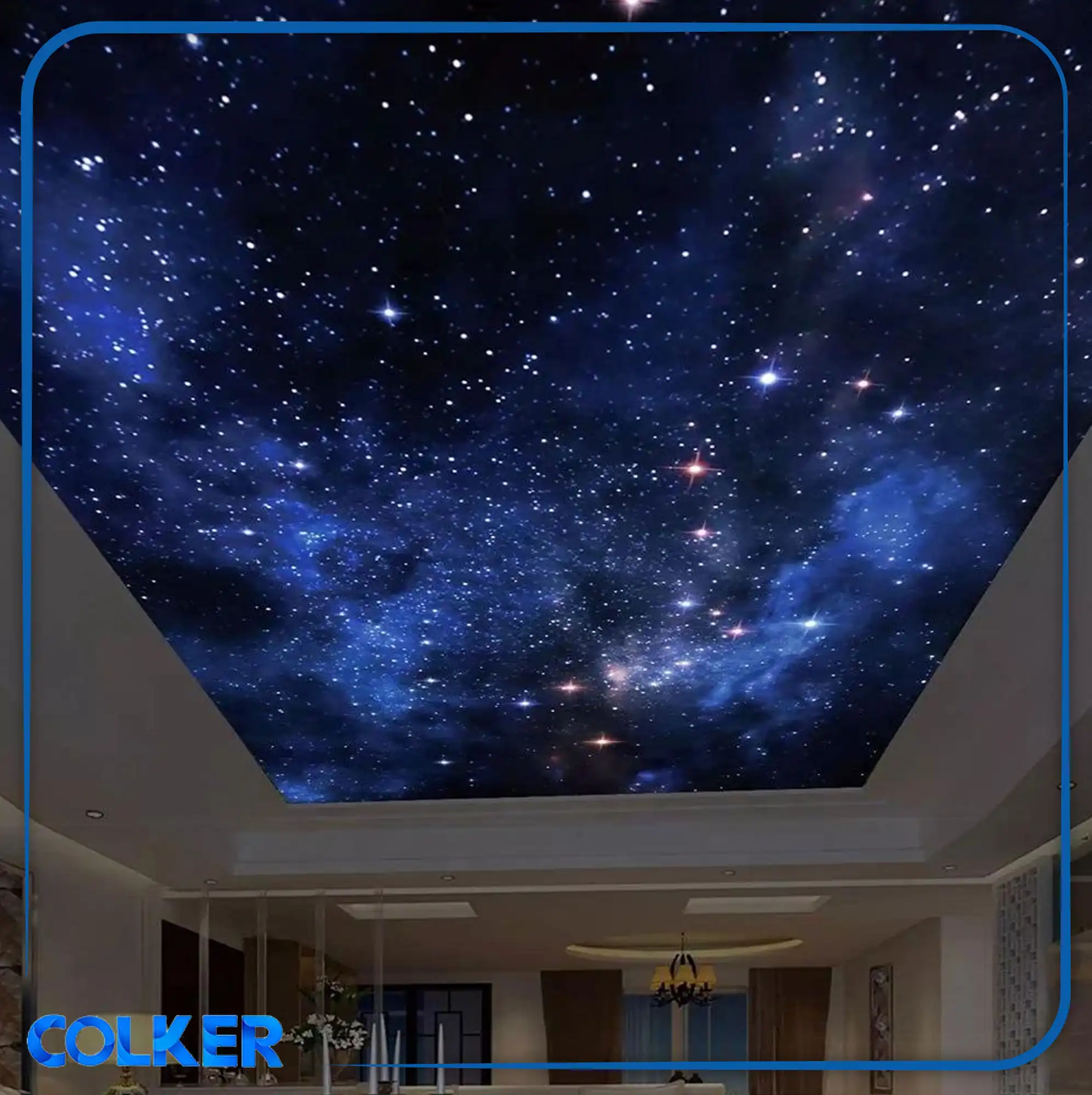 Galaxy stretch ceiling (colker.org) سقف کشسان گلکسی