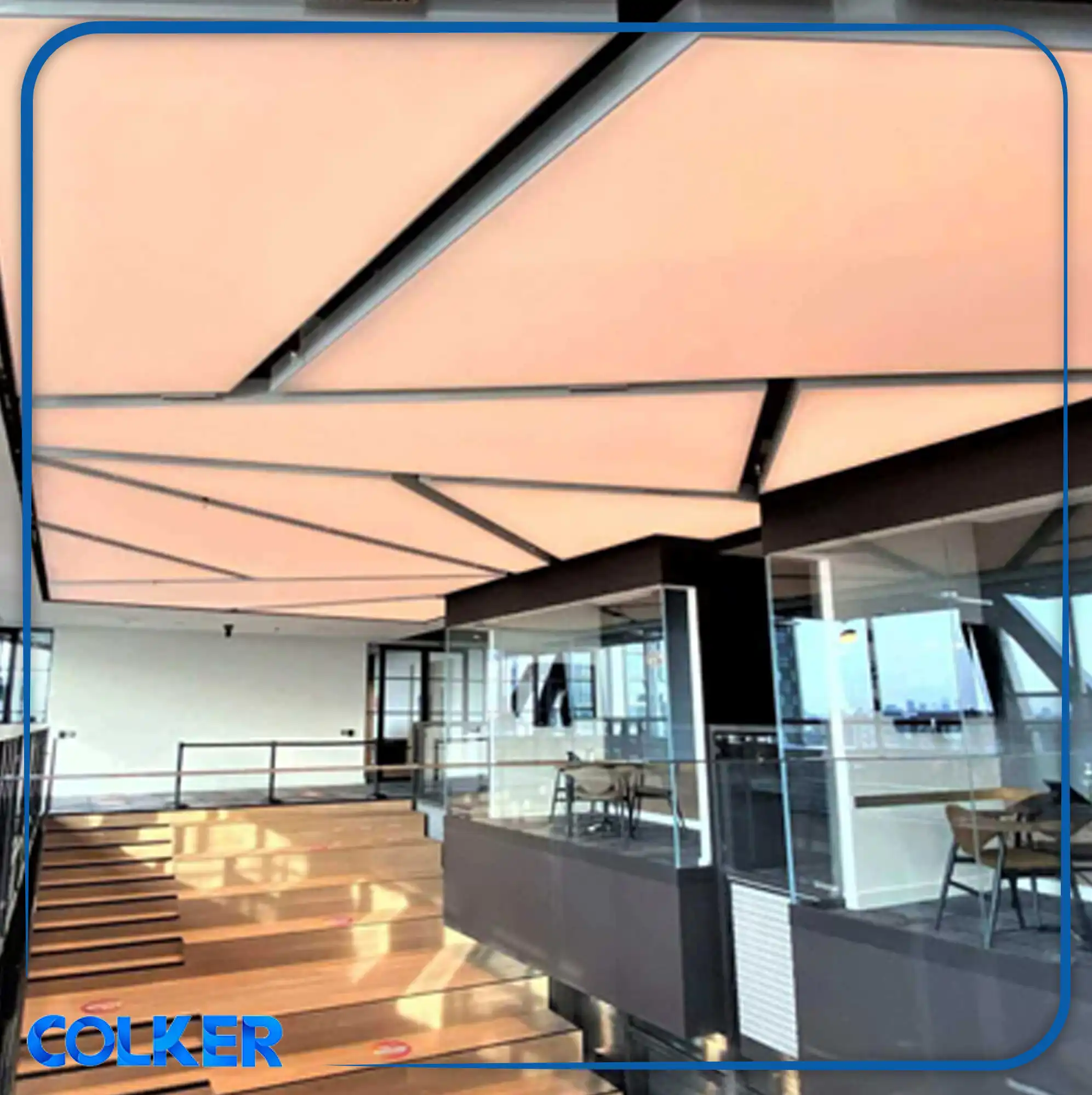 Glass Lumen Stretch Ceiling (Garbage Trap) (colker.org) سقف کشسان لومن شیشه ای (آشغالگیر)