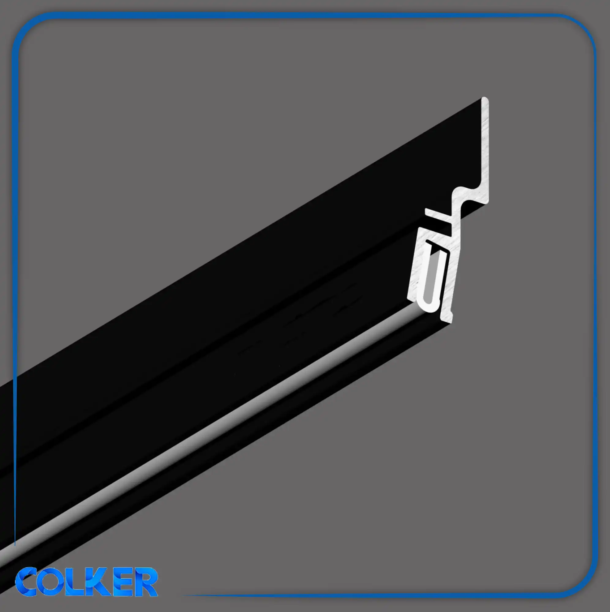 Stretch ceiling aluminum profile code H (colker.org) پروفیل آلومینیوم سقف کشسان کد H