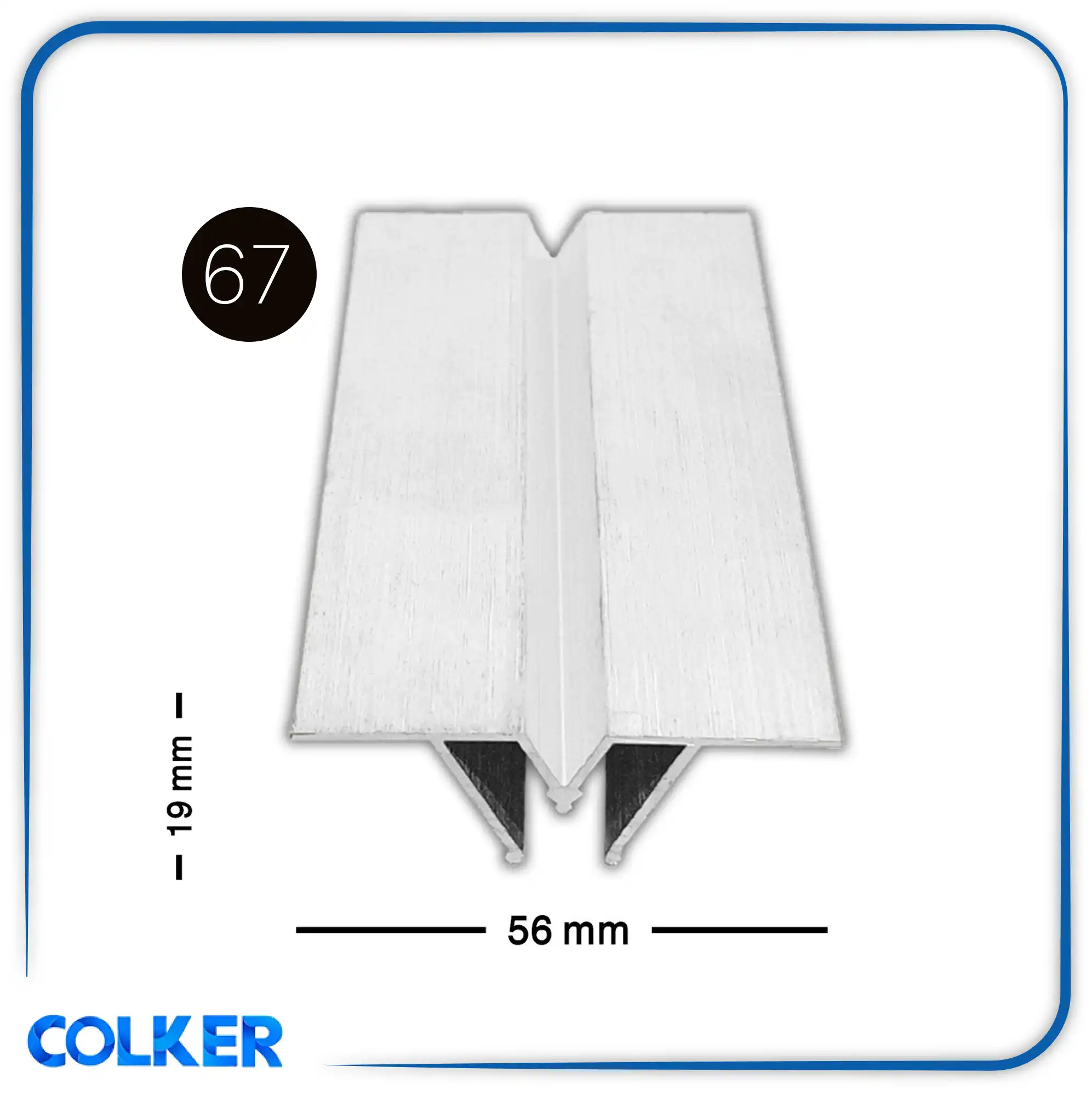 پروفیل (قاب) لاینر نوری سقف کشسان کد 67